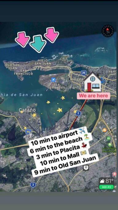 Apartment 3 Bd By Airport El Yunque Walk To The San Juan